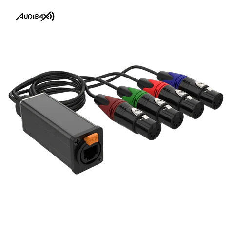 Audibax RJ-4 XLR Cabo Fêmea de 5 pinos
