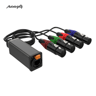 Audibax RJ-4 XLR Cabo Fêmea de 5 pinos