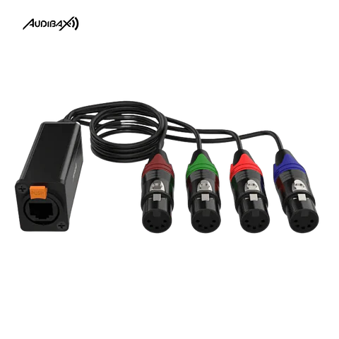 Audibax RJ-4 XLR Cabo Fêmea de 5 pinos