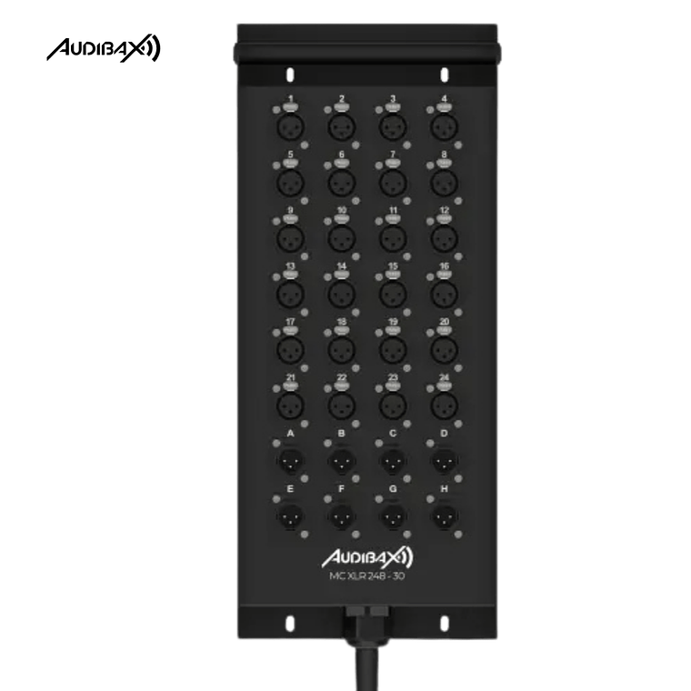 Audibax MC XLR 248 30 Palco 30M Cabo Multipar 6