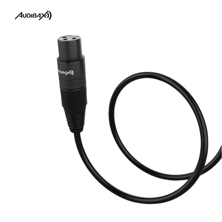 Audibax Silver XLR Macho - XLR Fêmea 10 Metros Preto 2