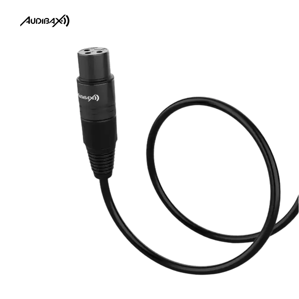 Audibax Silver XLR Macho - XLR Fêmea 10 Metros Preto 2