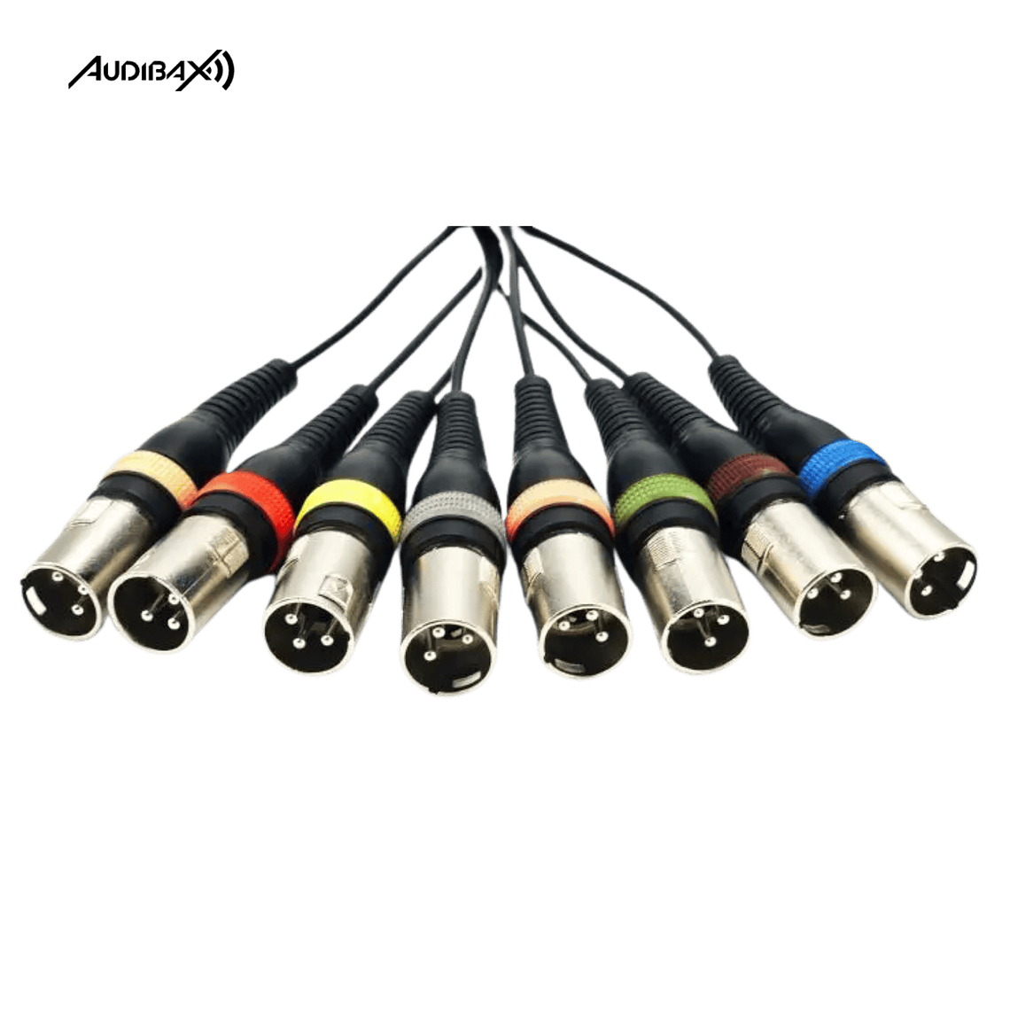Audibax Cable 8 x XLR macho para 8 x XLR fêmea 10 metros 2