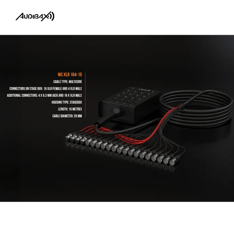Audibax MC XLR 164 15 Palco 15M Multipar 7