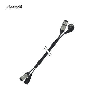 Audibax MCXXP20 XLR macho para XLR fêmea 20 metros + 220 V