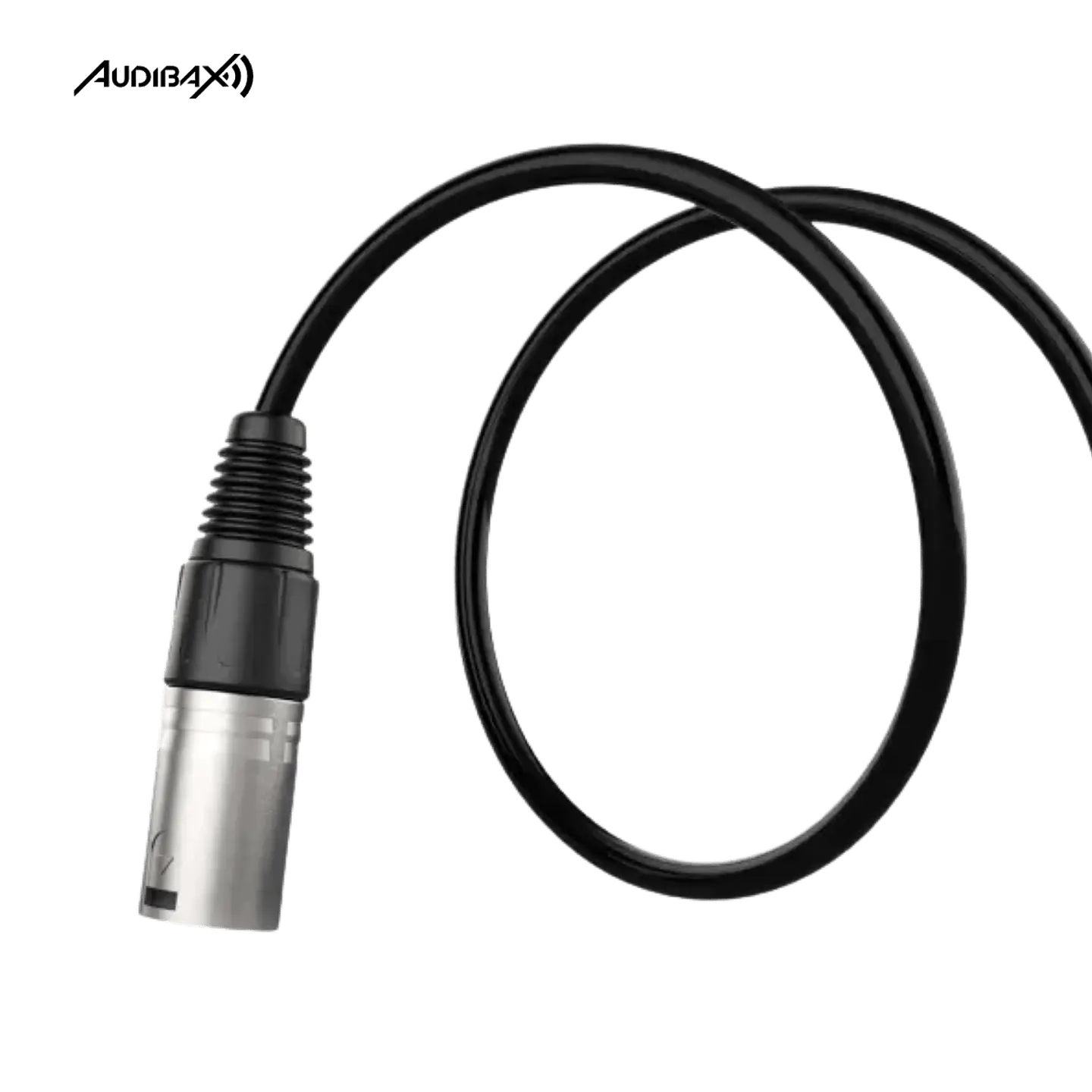 Audibax Silver Cabo XLR 1m Preto 3