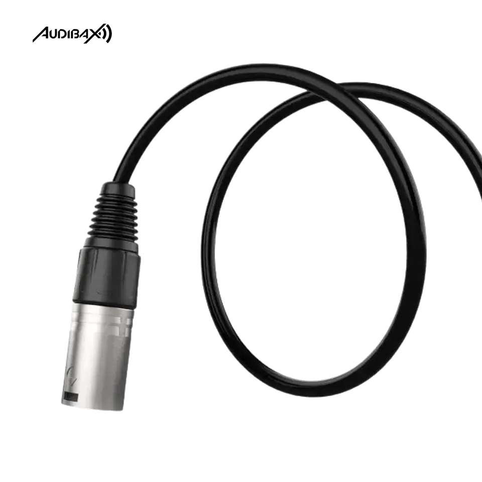 Audibax Silver Cabo XLR 3m Preto 2