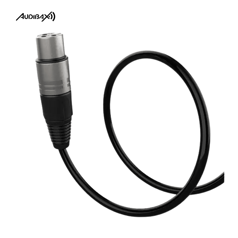 Audibax Silver Cabo XLR 3m Preto 3