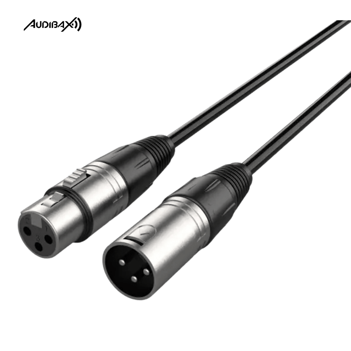 Audibax Silver Cabo XLR 5m Preto 1