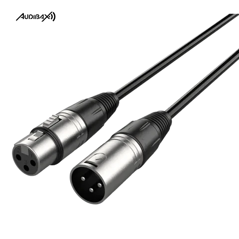Audibax Silver Cabo XLR 6m Preto