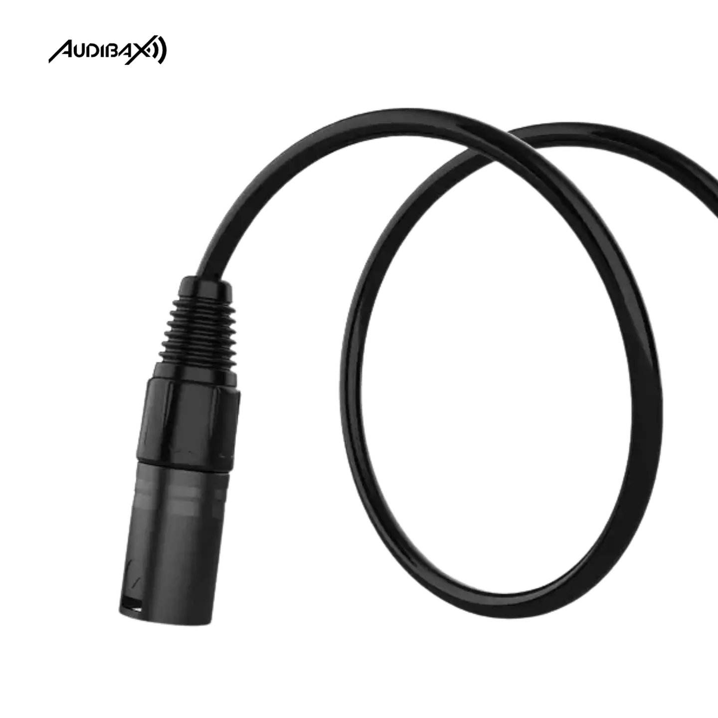 Audibax Silver Black XLR Macho - XLR Fêmea 1 Metro 3