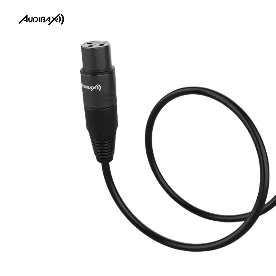 Audibax Silver Black XLR Macho - XLR Fêmea 1,5 Metro 2
