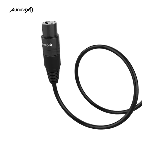 Audibax Silver Black XLR Macho - XLR Fêmea 5 Metros