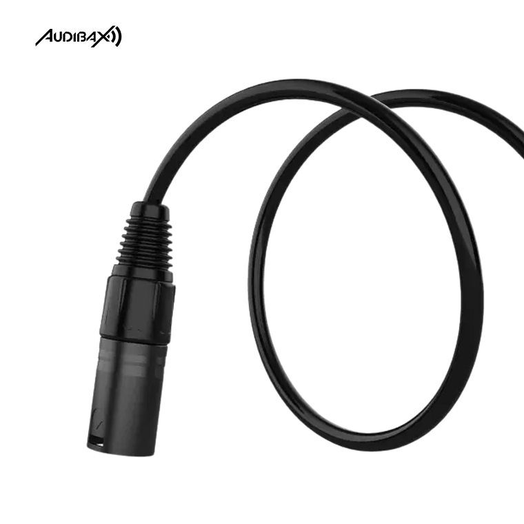 Audibax Silver Black XLR Macho - XLR Fêmea 5 Metros 3