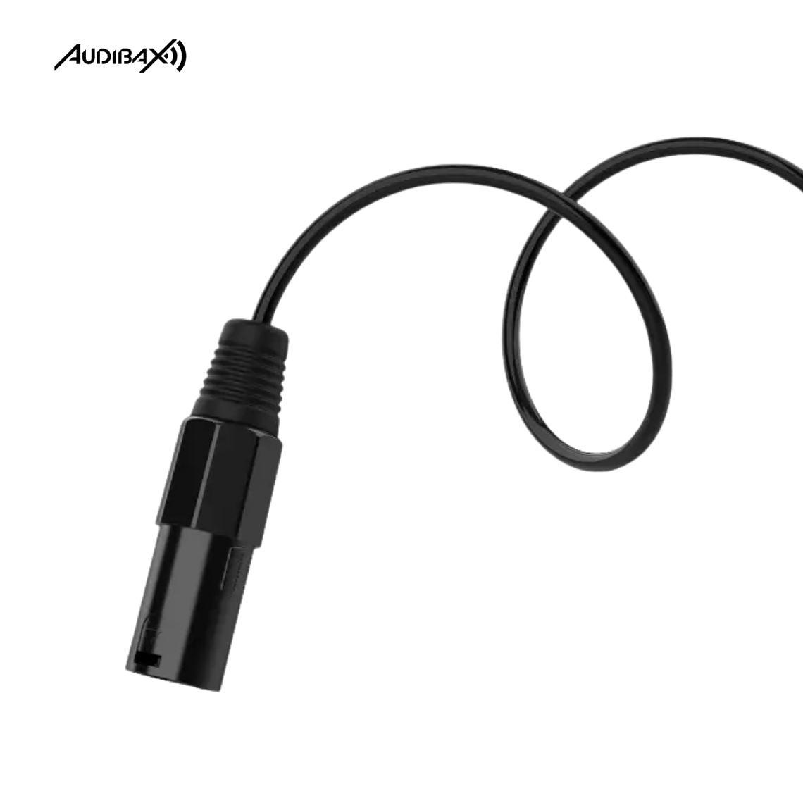 Audibax Silver Black Cable 2 XLR macho para 1 XLR fêmea 20 cm 3