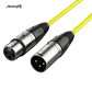 Audibax Silver XLR Cabo Macho - XLR Fêmea 6 Metros Amarelo - Thumbnail 1