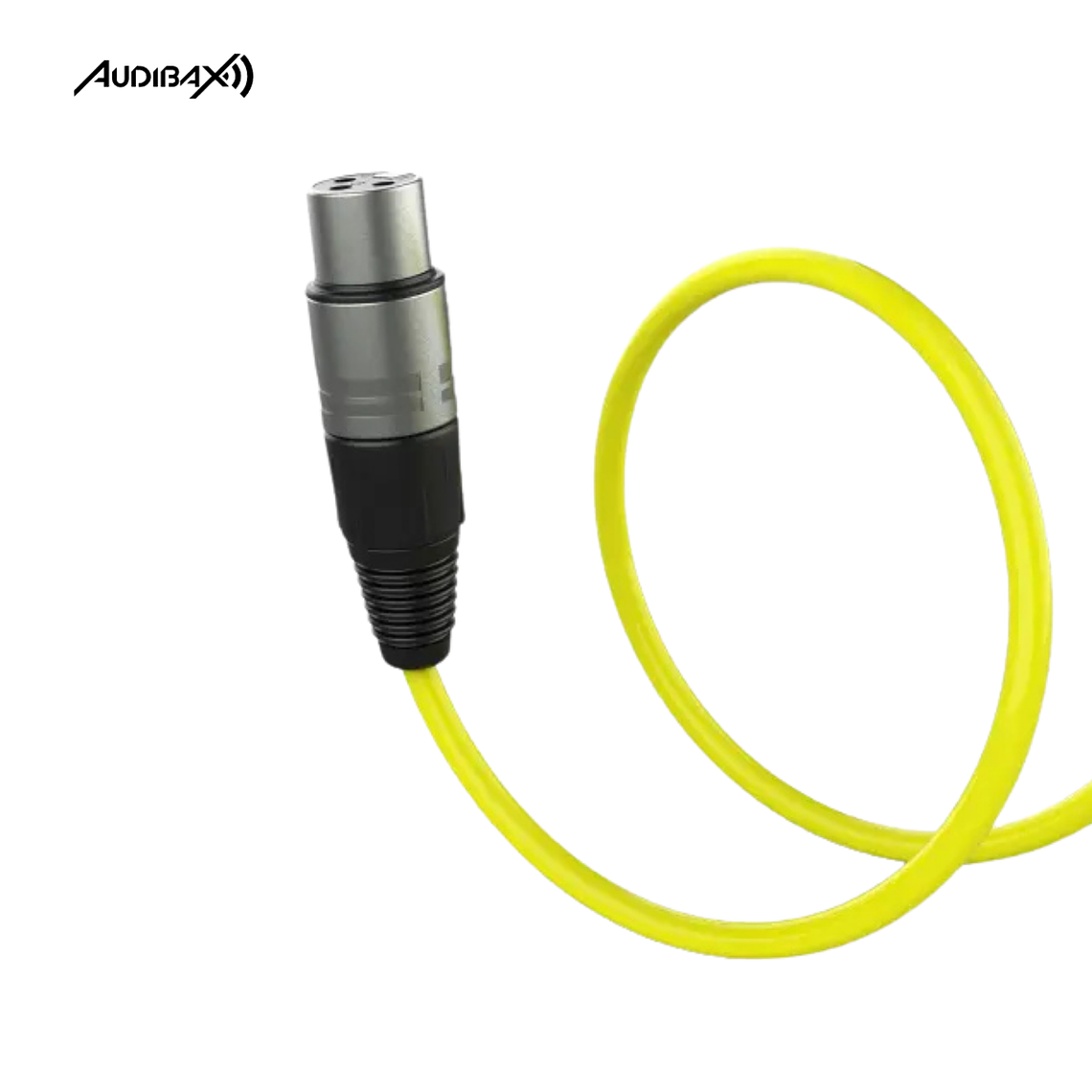 Audibax Silver XLR Cabo Macho - XLR Fêmea 6 Metros Amarelo 2