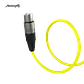 Audibax Silver XLR Cabo Macho - XLR Fêmea 6 Metros Amarelo - Thumbnail 2