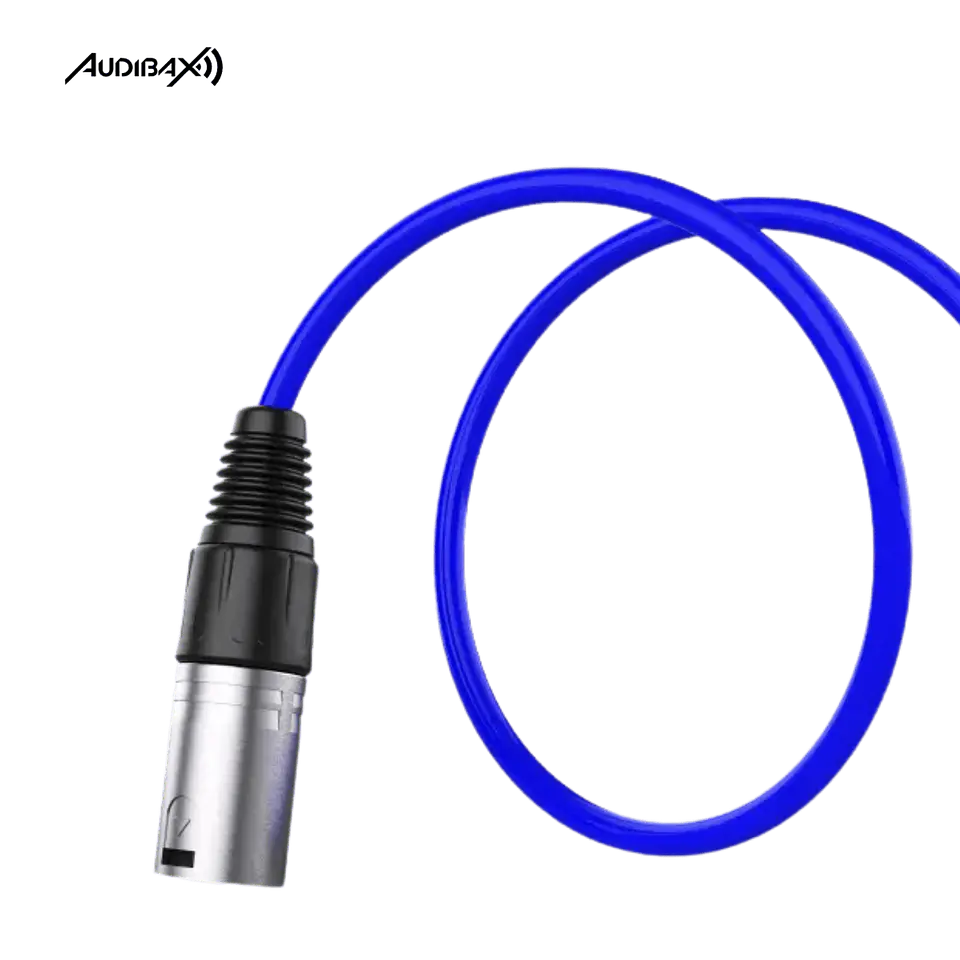 Audibax Silver XLR Cabo Macho - XLR Fêmea 3 Metros Azul 3