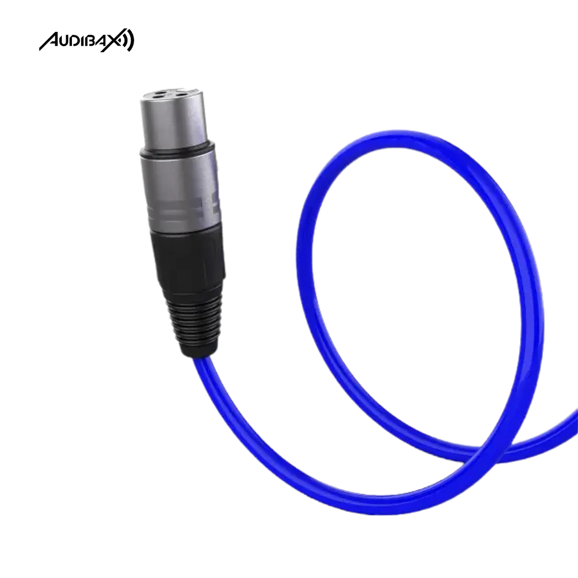 Audibax Silver XLR Cabo Macho - XLR Fêmea 6 Metros Azul 2