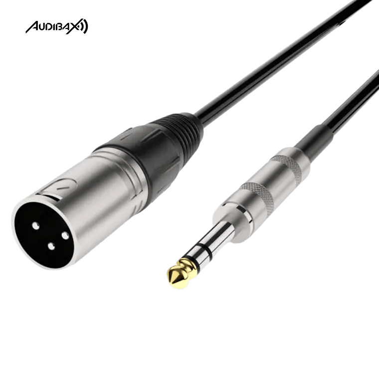 Audibax Silver XLR Cabo macho para jack balanceado 1,5 metros preto 1