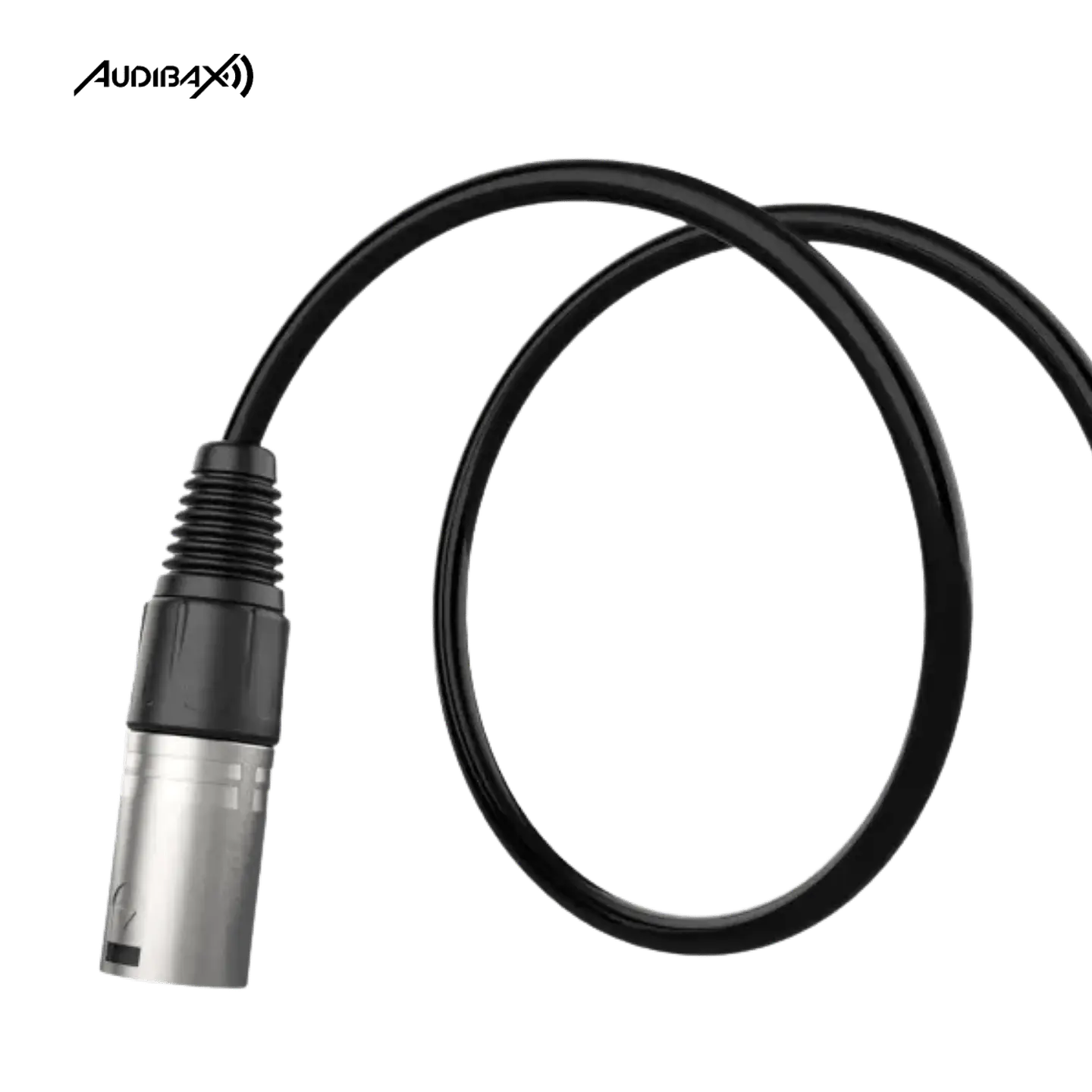 Audibax Silver XLR Cabo macho para jack balanceado 1,5 metros preto 3