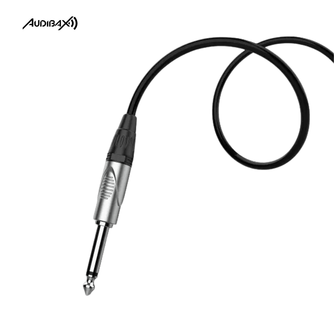Audibax Silver XLR Fêmea para Mono Jack 3 Metros Preto 2