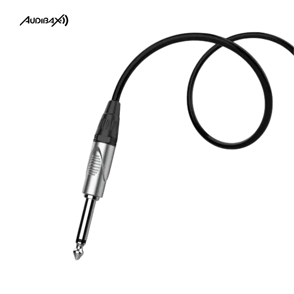 Audibax Silver XLR Fêmea para Mono Jack 3 Metros Preto 2