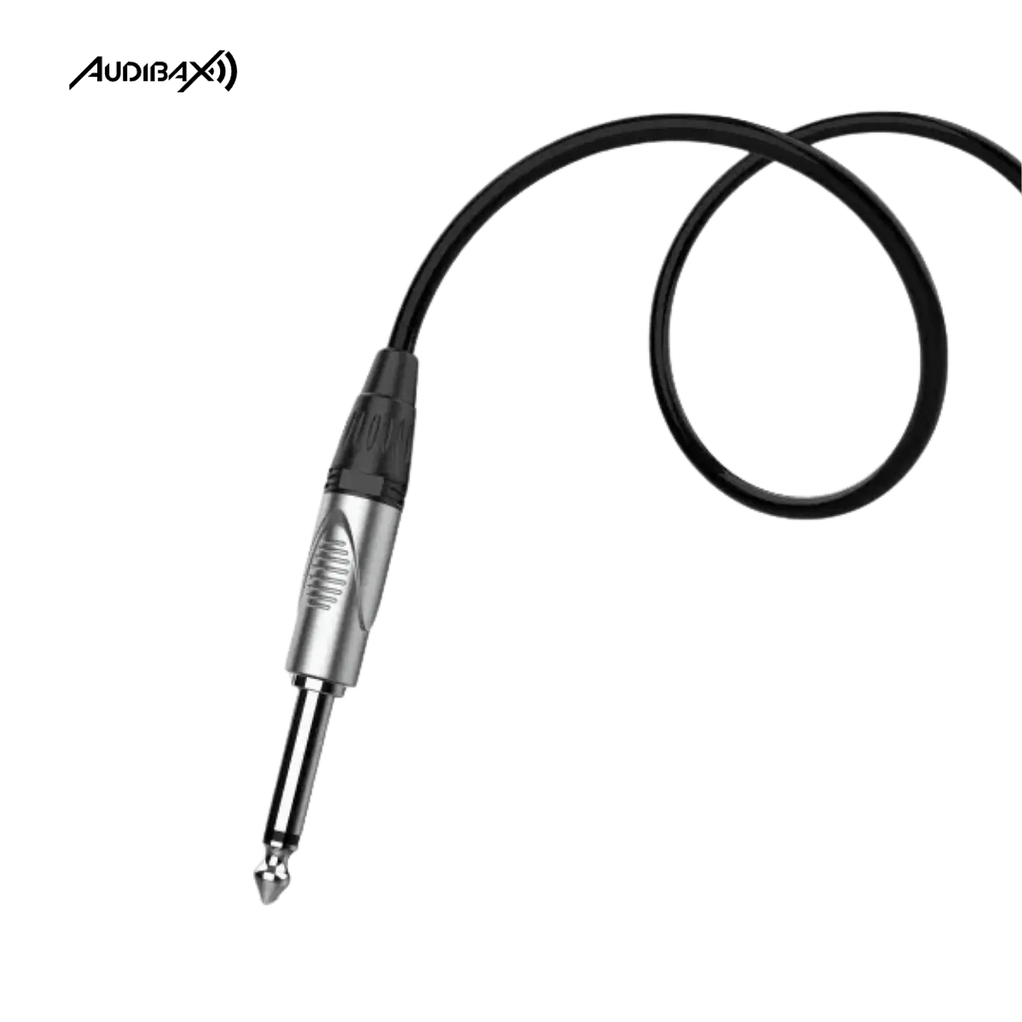 Audibax Silver XLR Fêmea para Mono Jack 0,90 Metros Preto 2