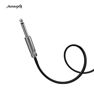 Audibax Silver Cabo XLR Macho para Jack Mono Preto de 1,5 Metros