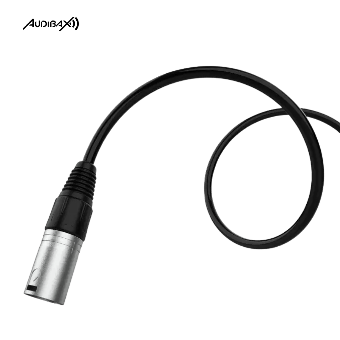 Audibax Silver Cabo XLR Macho para Jack Mono Preto de 1,5 Metros 3
