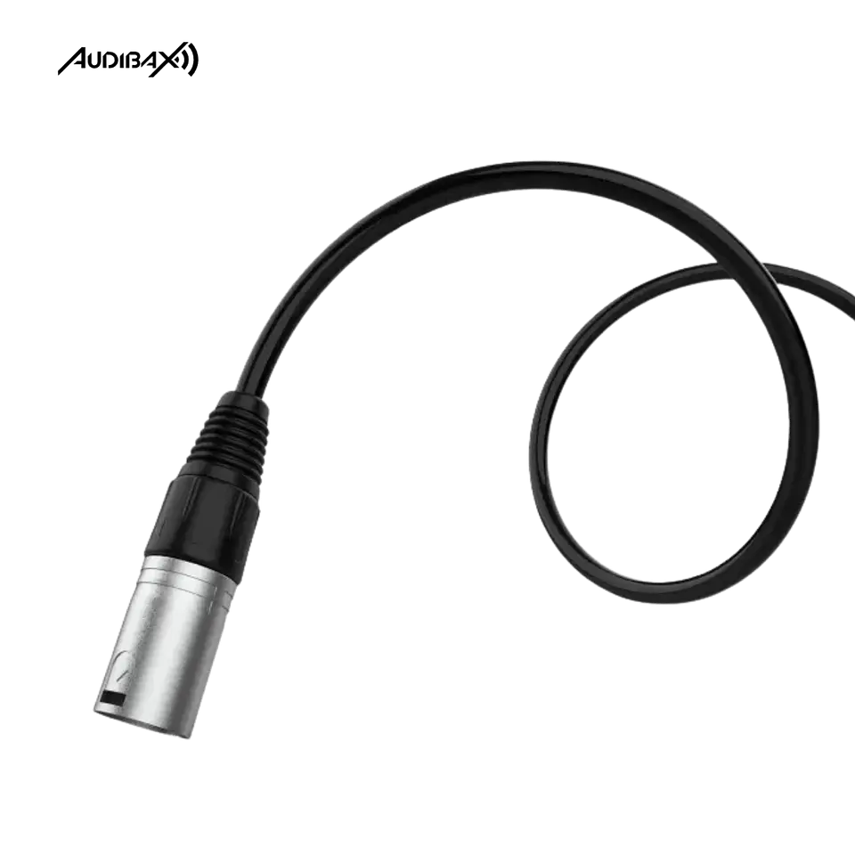 Audibax Silver Cabo XLR Macho para Minijack stereo 3 Metros Preto 3