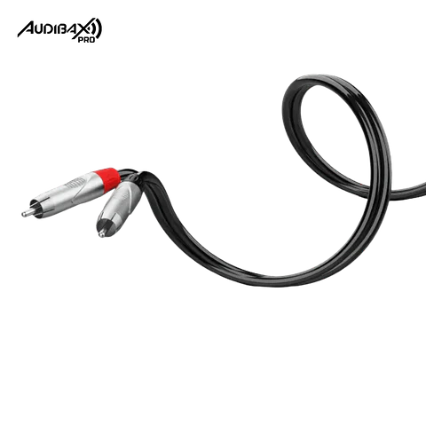 Audibax Pro Cable 2 XLR macho para 2 RCA 3 metros preto