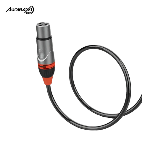 Audibax Pro Cabo XLR macho para XLR fêmea 10 metros preto