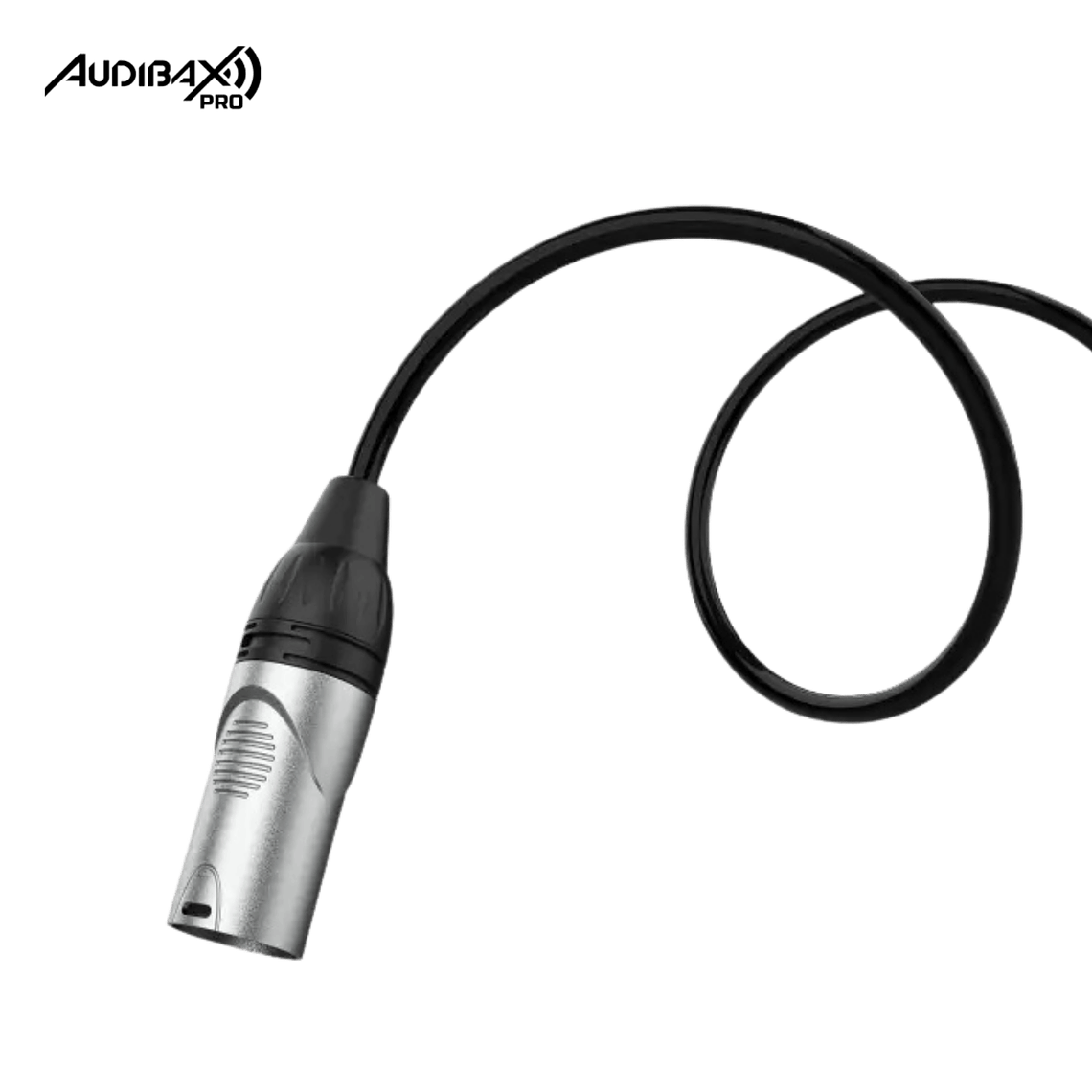 Audibax Pro Cabo XLR macho para Jack balanceado 6 metros preto 3
