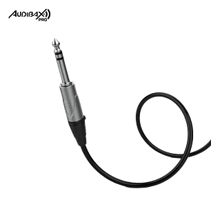 Audibax Pro Cabo XLR macho para Jack balanceado 10 metros preto
