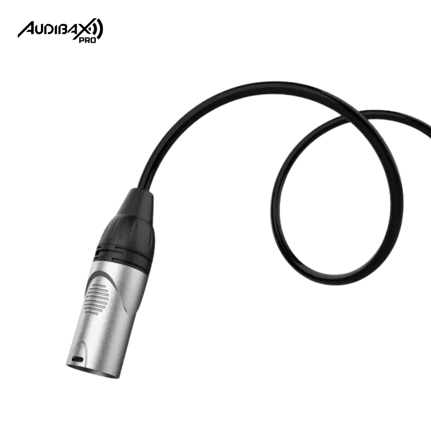 Audibax Pro Cabo XLR macho para Jack balanceado 10 metros preto 3