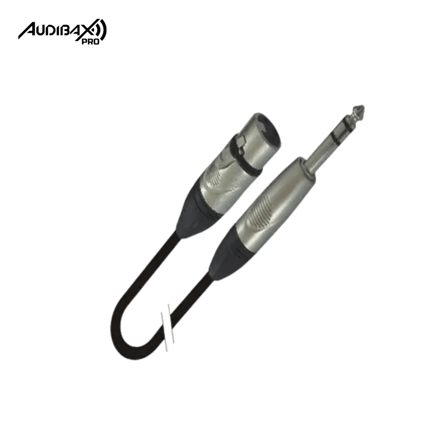 Audibax Pro Cabo XLR Macho a Jack Mono 3 Metros Negro 2
