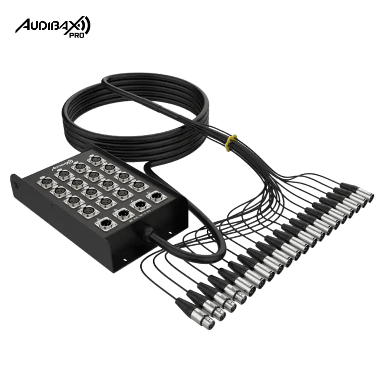 Audibax Pro MC XLR 16415 Pro 15M Stage Box 16 entradas 4 saídas 2