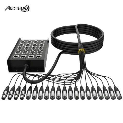 Audibax Pro MC XLR 16415 Pro 15M Stage Box 16 entradas 4 saídas