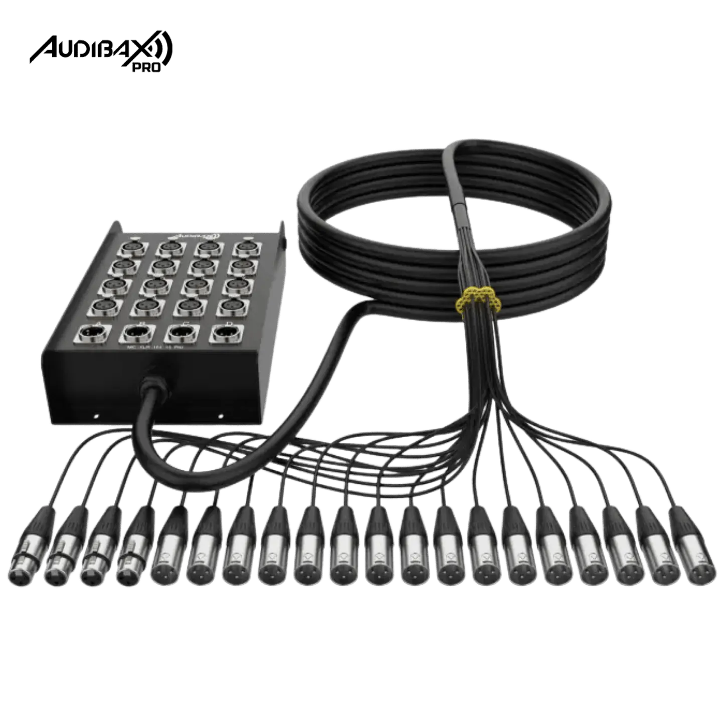 Audibax Pro MC XLR 16415 Pro 15M Stage Box 16 entradas 4 saídas 1