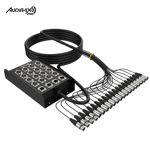 Audibax Pro MC XLR 16430 Pro 30M Stage Box 16 entradas 4 saídas
