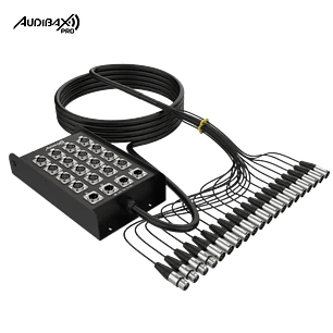 Audibax Pro MC XLR 16430 Pro 30M Stage Box 16 entradas 4 saídas