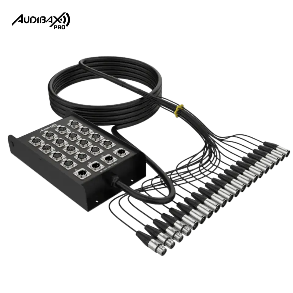 Audibax Pro MC XLR 16430 Pro 30M Stage Box 16 entradas 4 saídas 1