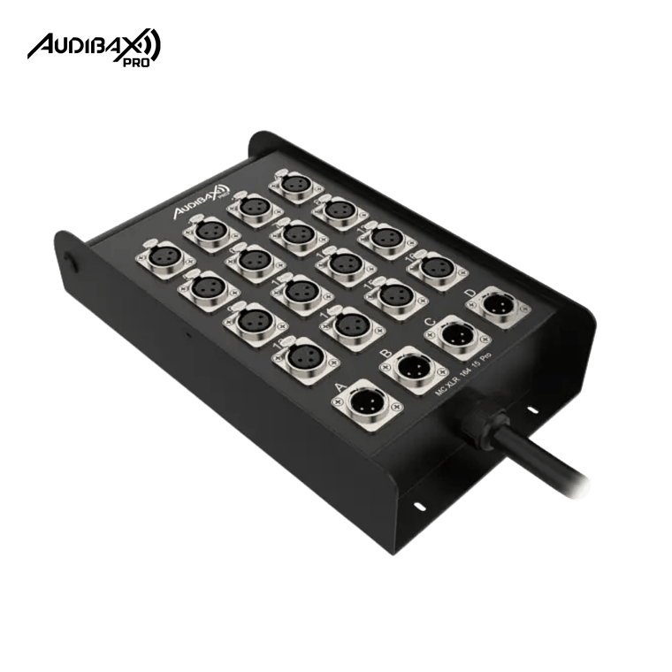 Audibax Pro MC XLR 16430 Pro 30M Stage Box 16 entradas 4 saídas 3