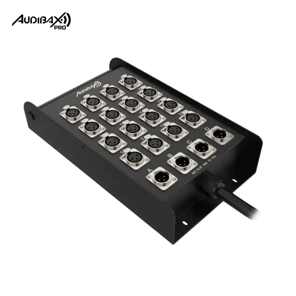 Audibax Pro MC XLR 16430 Pro 30M Stage Box 16 entradas 4 saídas 3