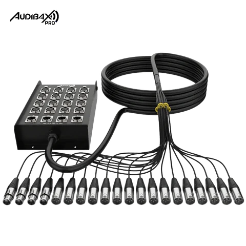 Audibax Pro MC XLR 16430 Pro 30M Stage Box 16 entradas 4 saídas