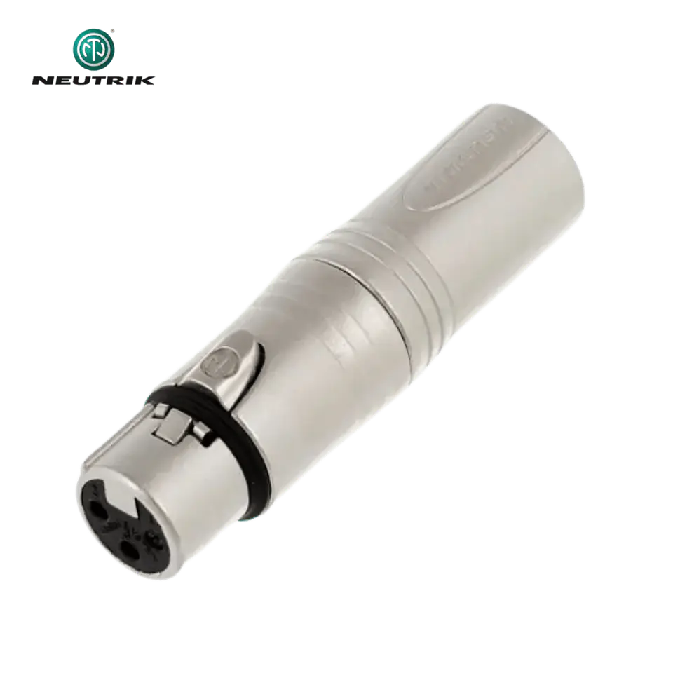 Adaptador Neutrik NA3 FM Fêmea XLR para XLR macho 1