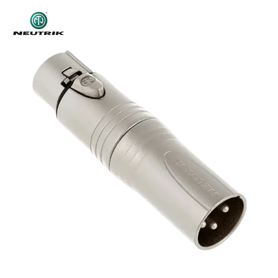 Adaptador Neutrik NA3 FM Fêmea XLR para XLR macho 2