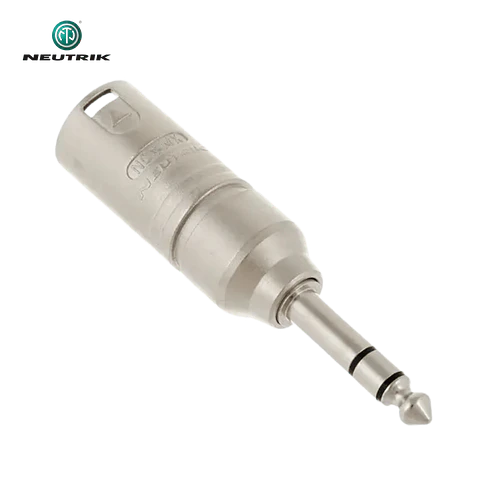 Adaptador stereo Neutrik NA3 MP XLR macho para jack macho